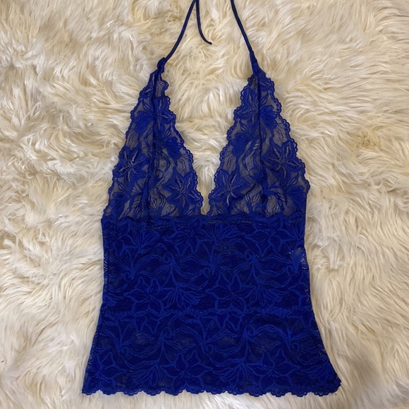 Blue Halter neck top - Picture 3 of 8